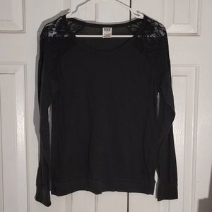 Victoria’s Secret PINK Black Long Sleeve Shirt